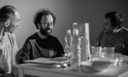 На репетиции спектакля «Невостребованный прах». Фотограф - Олег Евстафьев