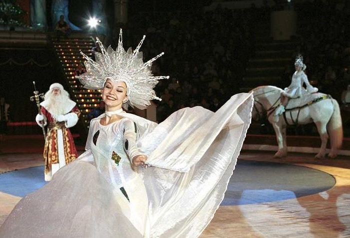 Фрагмент новогодней программы Московского цирка на Цветном бульваре