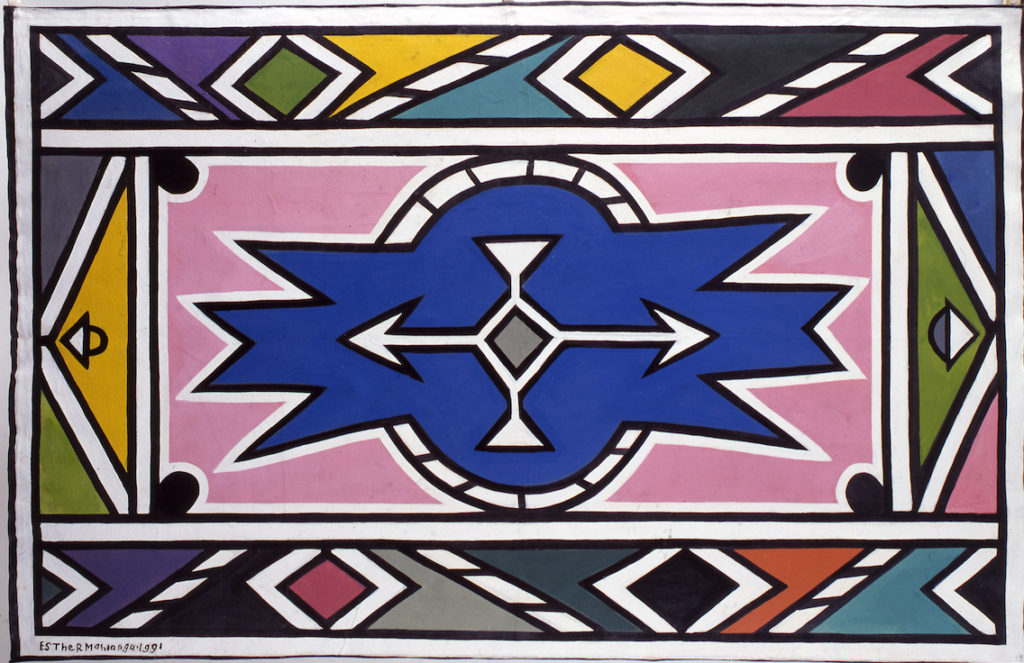 Эстер Малангу. Без названия. Акрилик на холсте. 1991