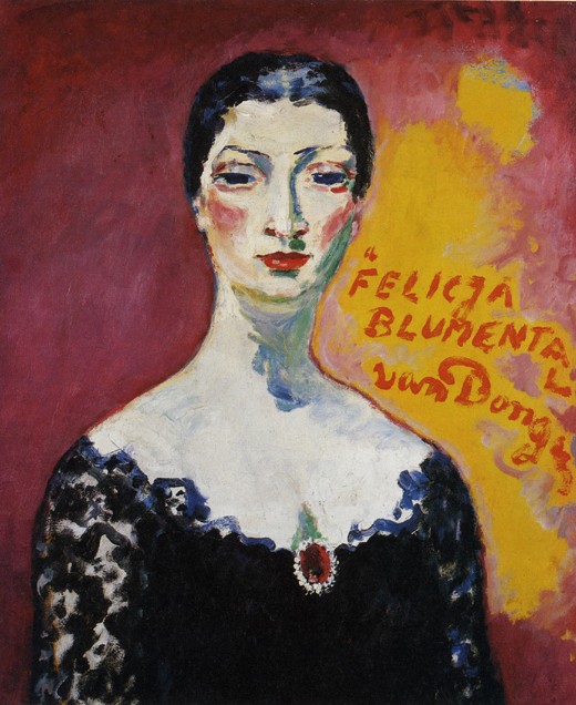 Портрет Фелиции Блюменталь кисти Кесса Ван Донгена 1957 год. Тель-Авивский музей