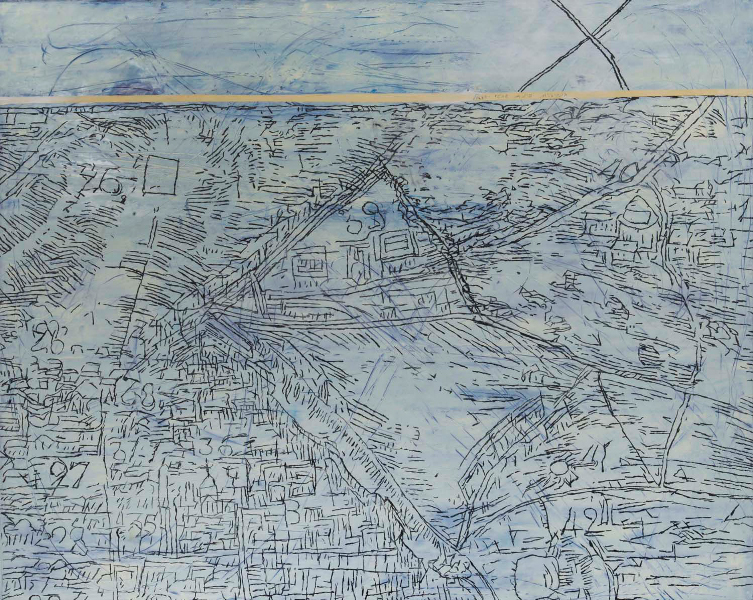 Шарон Полякин. Невиим угол Шивтей Исраэль. Масло на холсте. Выставка в "Семинаре печати"