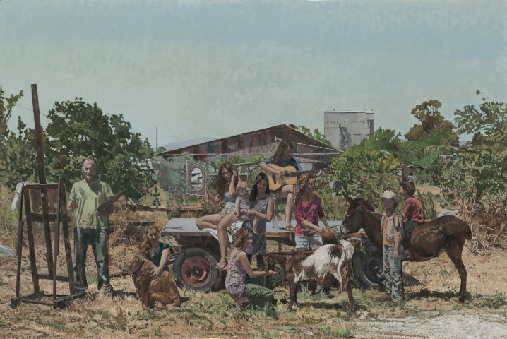 Эли Шамир. Автопортрет в избражении пейзажа. Золотой возраст. 2018. Фоторепродукция - Ави Хай.