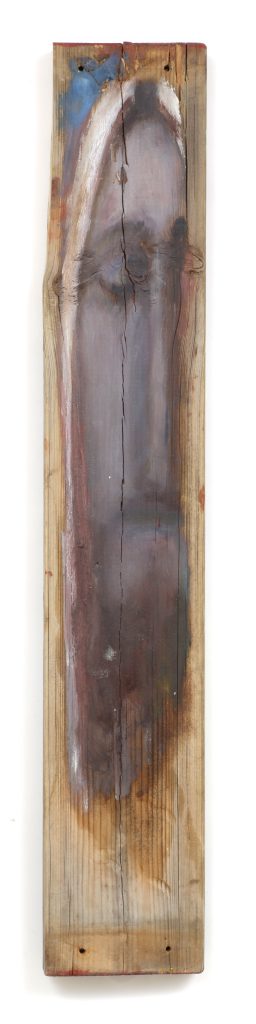 פרטים מתוך דיוקנאות, 1990–2019 ,שמן על עץ, מידות משתנות )צילום: רן ארדה( details,Balaklav Leonid ,Portraits from ,wood on oil, 2019–1990 variable dimensions (photo - Ran Erde)