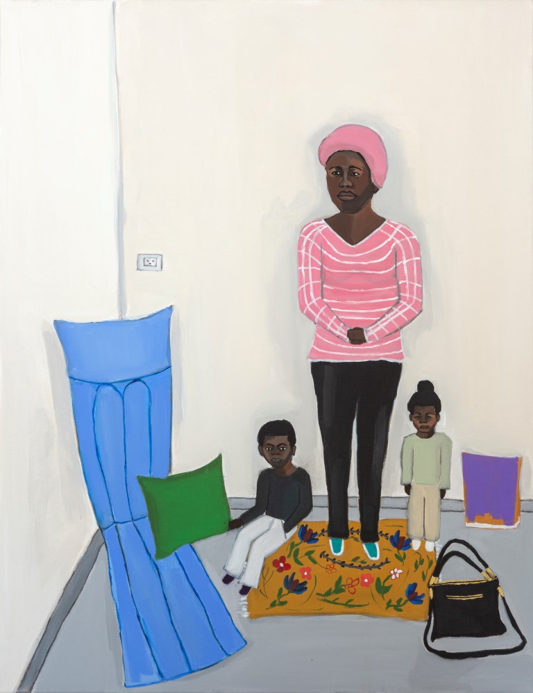 Michal Mamit Worke New Apartment, New People, 2019 Acrylic on canvas, 116x89 cm (photo: Lena Gomon)