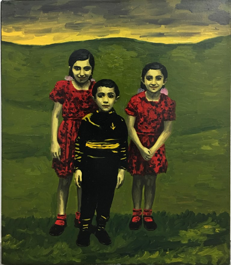 Meir Pichhadze, 1996, Oil on paper mounted on canvas, 61x51 cm