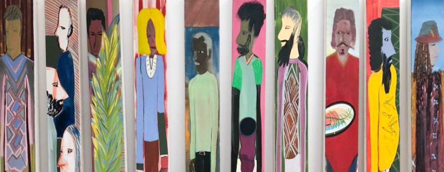 Работа Шая Азулая. Масло на холсте