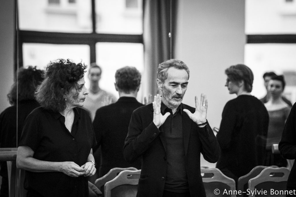 Наоми Перлов и Анжелен Прельжокаж на репетиции в Музыкальном театре имени Станиславского в Москве. Фото - @Anne-Sylvie Bonne