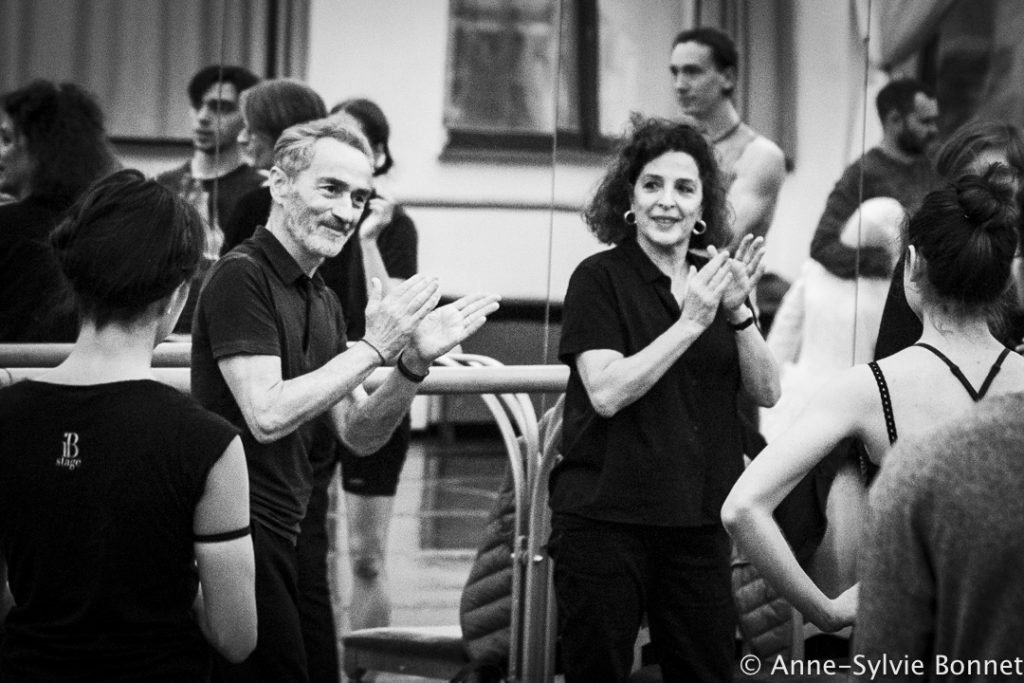 Наоми Перлов и Анжелен Прельжокаж на репетиции в Музыкальном театре имени Станиславского в Москве. Фото - @Anne Sylvie Bonne