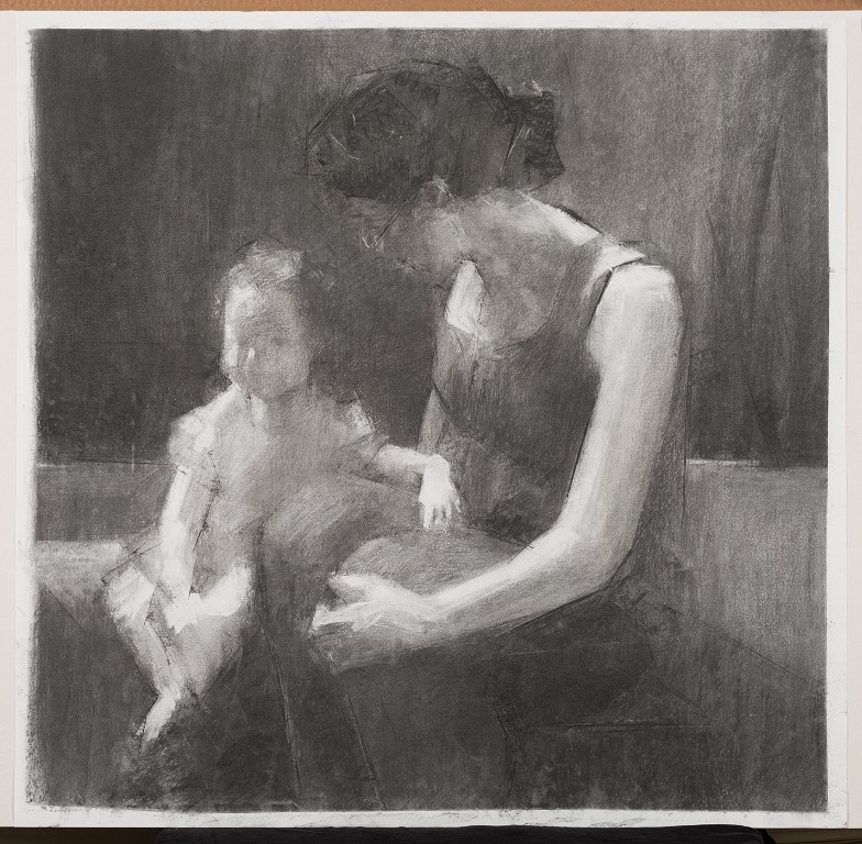 .טגיסט יוסף רון. אם וילדה, 2019 (צילום אלעד שריג)