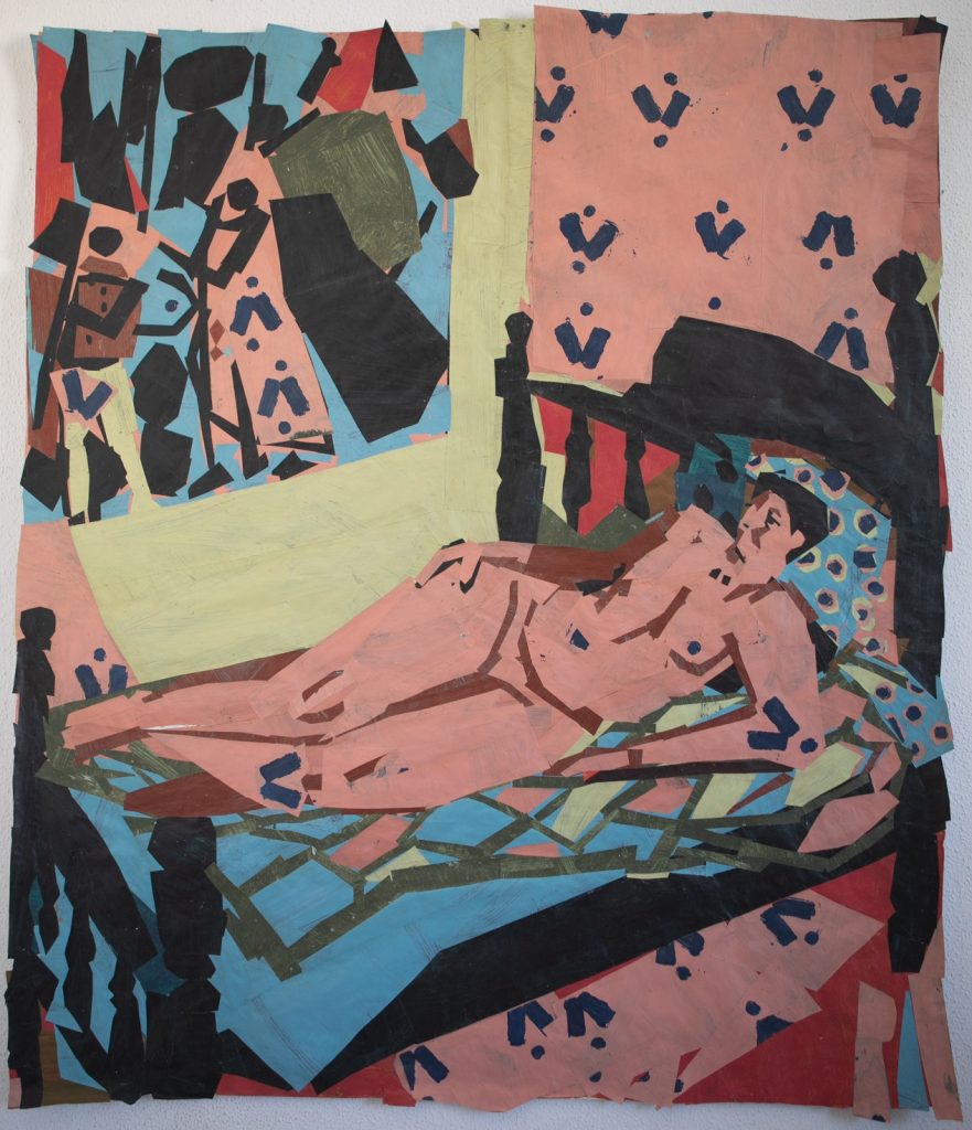 Rotem Amizur. Painted paper collage 120X100 cm