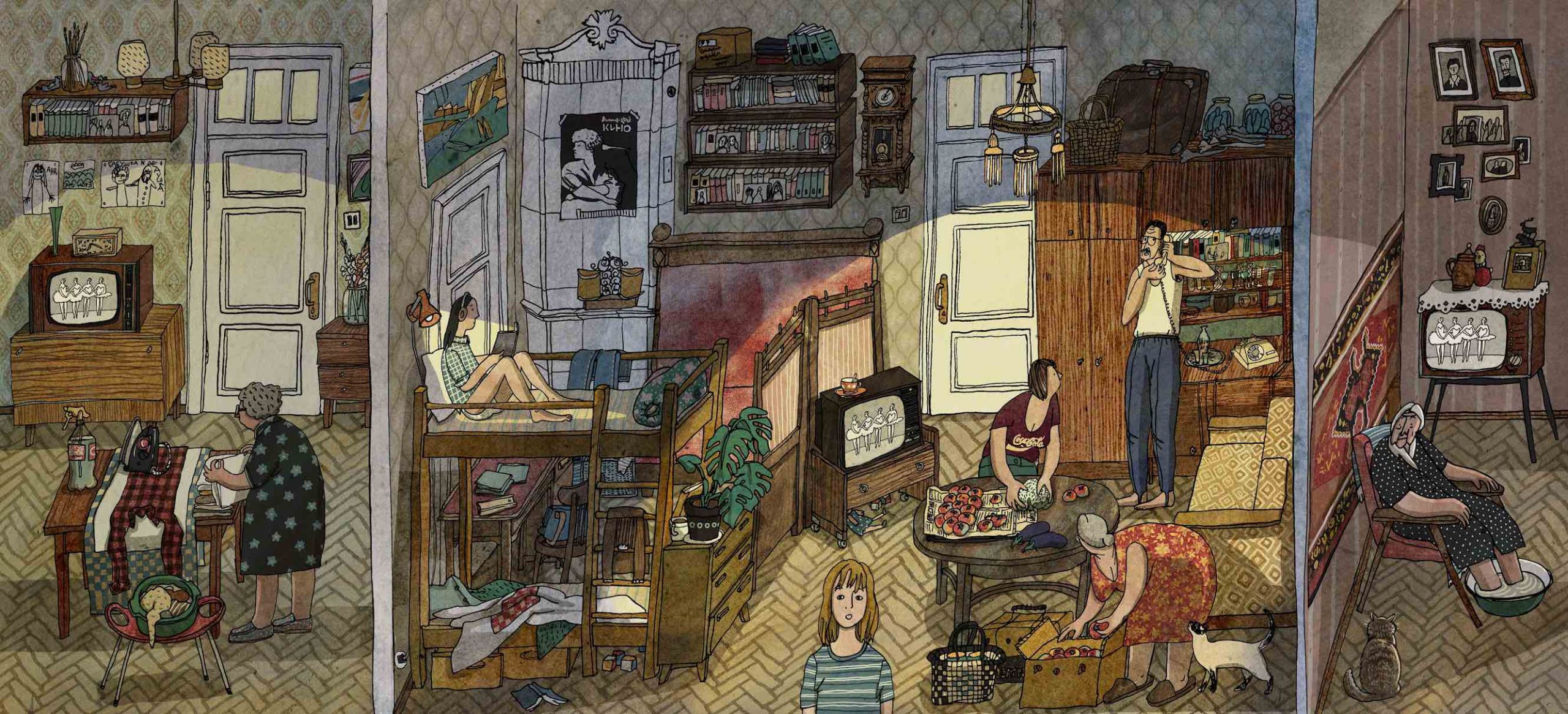 Читать рассказ квартира. Иллюстрации Анны Десницкой.