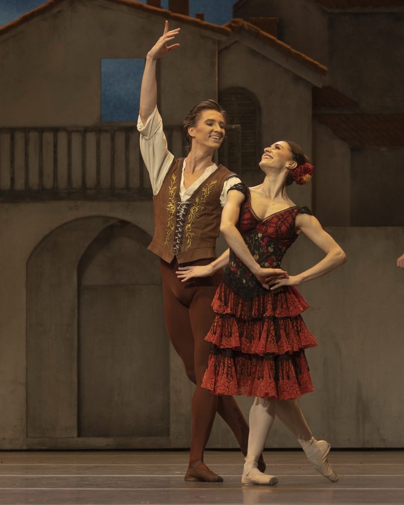 Marianela Nuñez and Vadim Muntagirov4 in The Royal Ballet’s Don Quixote. Photo by Courtesy of the Royal Opera House. Photograph by Andrej Uspenski