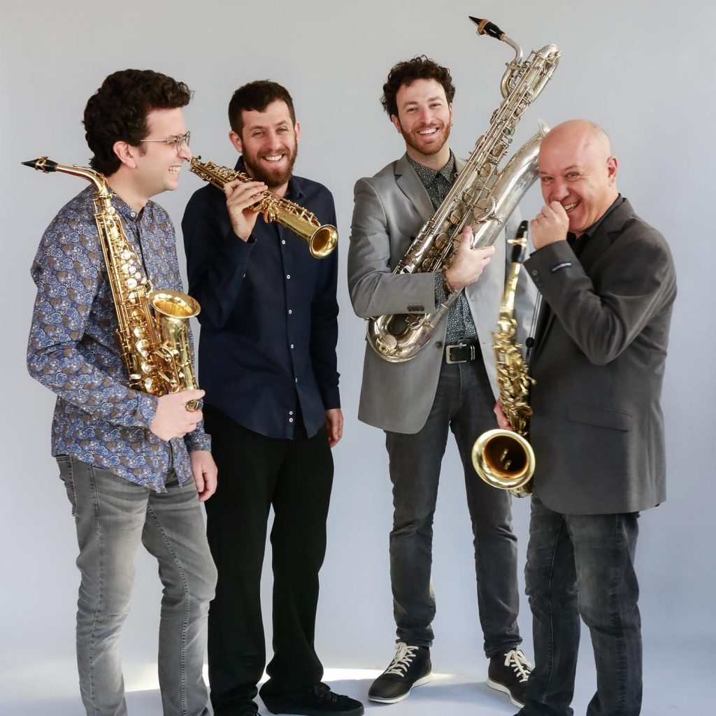 רביעיית הסקסופונים של תל אביב. צילום - בנימין אדם