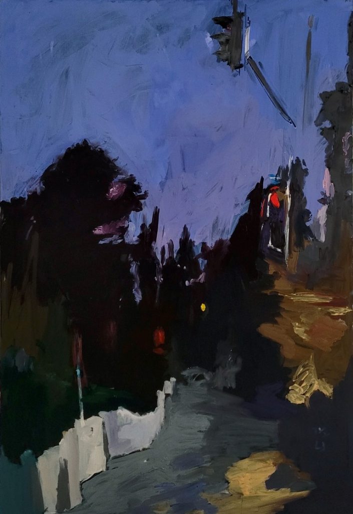 דרך עזה, ירושלים, 2023, שמן על בד