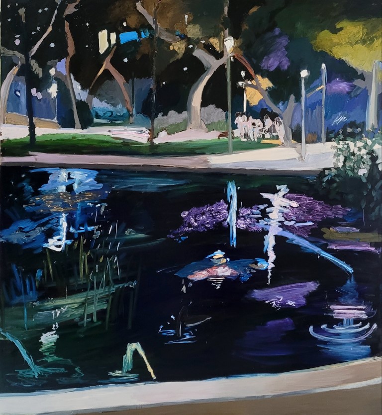 שומר הגן, 2023, שמן על בד