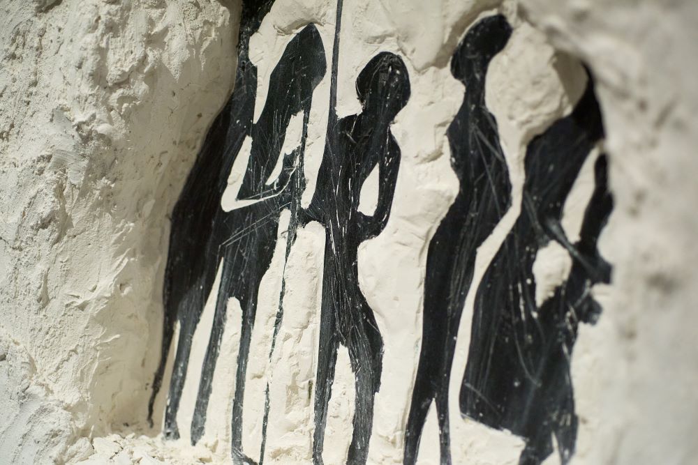 Фрагмент работы Моше Тарка. צילום יובל חי. Фото - Юваль Хай