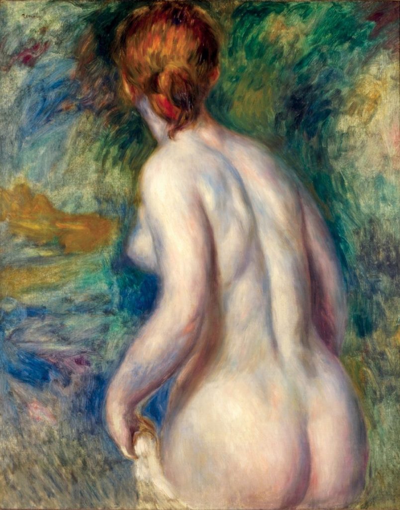 Pierre-Auguste RenoirNude Seen from the Back, 1880–1881 Collection of the Tel Aviv Museum of Art Bequest of Wilhelm Weinberg, Amsterdam-Scarsdale, 1958. In memory of his wife and children Photo: Margarita Perlin, Tel Aviv Museum of Art