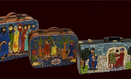 מירי קרן-זוהר, עיר, קרמיקה עם צבעי אנגוב וזיגוג, כבשן ופסיפס. צילום- אנדריאן ז'ודרו