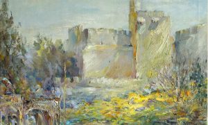  Петр Глузберг – Цитадель Давида, 2008 г. (холст, масло, 45x50 см). Частное собрание, экспонируется на выставке