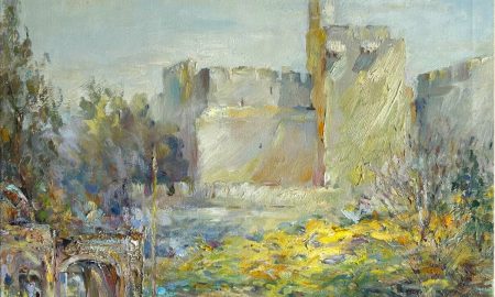  Петр Глузберг – Цитадель Давида, 2008 г. (холст, масло, 45x50 см). Частное собрание, экспонируется на выставке