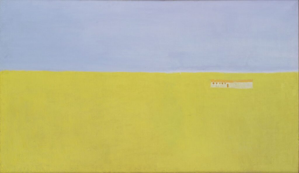 מתוך התערוכה 'האופק הצפוני' במוזיאון חיפה לאמנות - מיכאל גרוס, בית בנוף, 1970. צילום אלי פוזנר