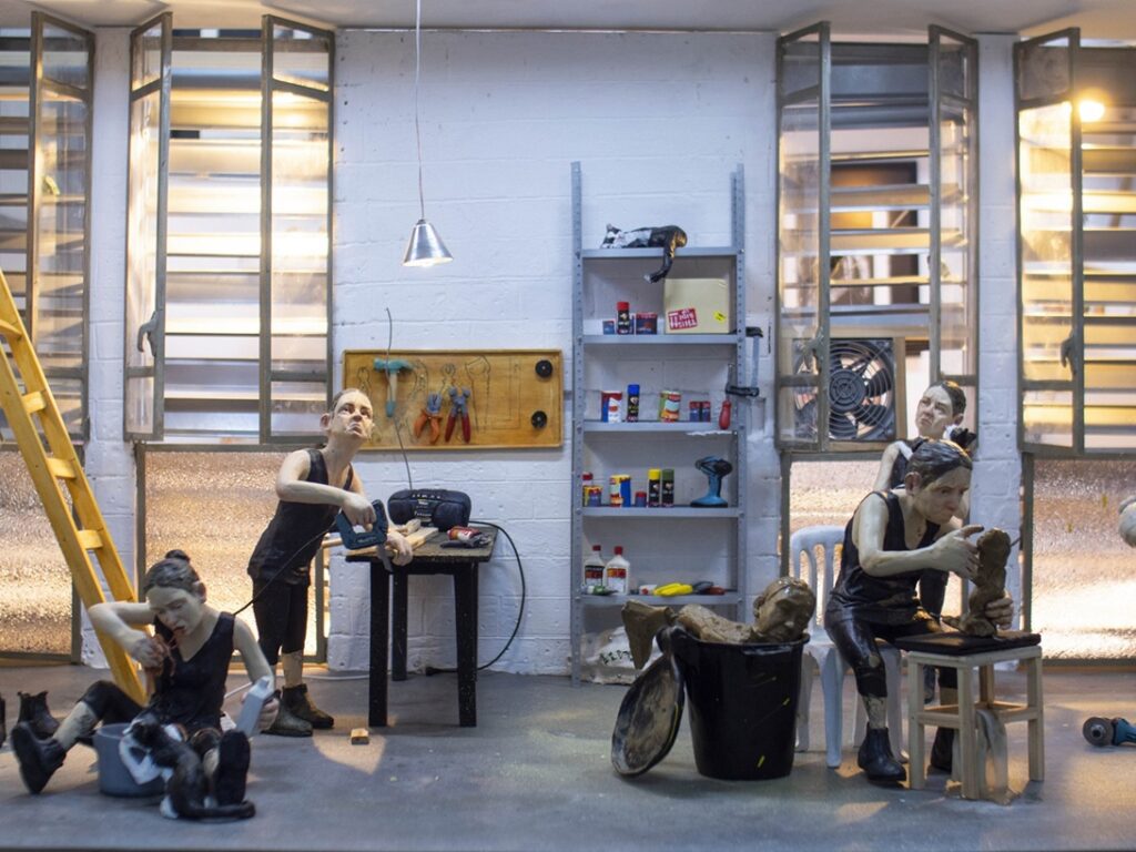 Vered Aharonovitch, Clay Walls (detail), 2025Mixed media, 160x180x180 cm. Collection of the artist Photo: Michael Liran